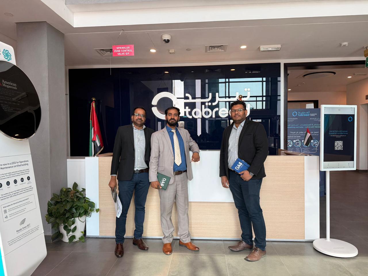 Collaboration with the Tabreed for District cooling plant projects